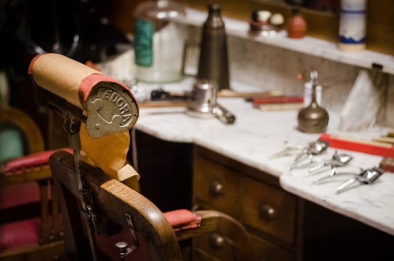 Fauteuil de barbier vintage